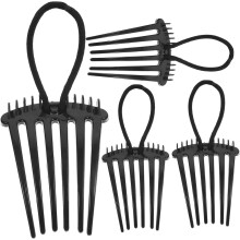 4pcs Women Hair Side Combs Ponytail Holders Wedding Bride Hair Accessory Ponytail Hairpin Stylish Accessories for Women