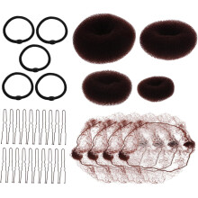 Hair Accessories Net Invisible Elastic Bun Clips Coffee Plopping Hair Net for Ballet Bun and Daily Use