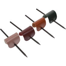 4-teiliges Haarnadel-Set aus Leder mit Haargummi-Schieber aus Holz – Vintage-Haaraccessoires für Damenfrisuren mit Chignon-Effekt