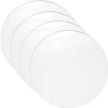 4 Stück kleine runde Acryl-Ersatzplatten für Kosmetikspiegel, leichtes Handspiegel-Zubehör für den mobilen Einsatz