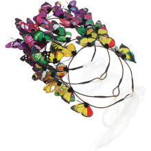 4er-Set Haarspangen mit Blumenkranz für Strandpartys, Performances, Hochzeiten und Fotoshootings (Farbe zufällig)
