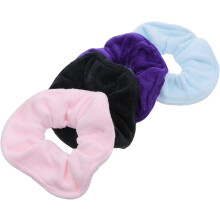 4pcs Oversize Hair Drying Scrunchies Absorbent Microfiber Headband Hair Ties for Spa Sport