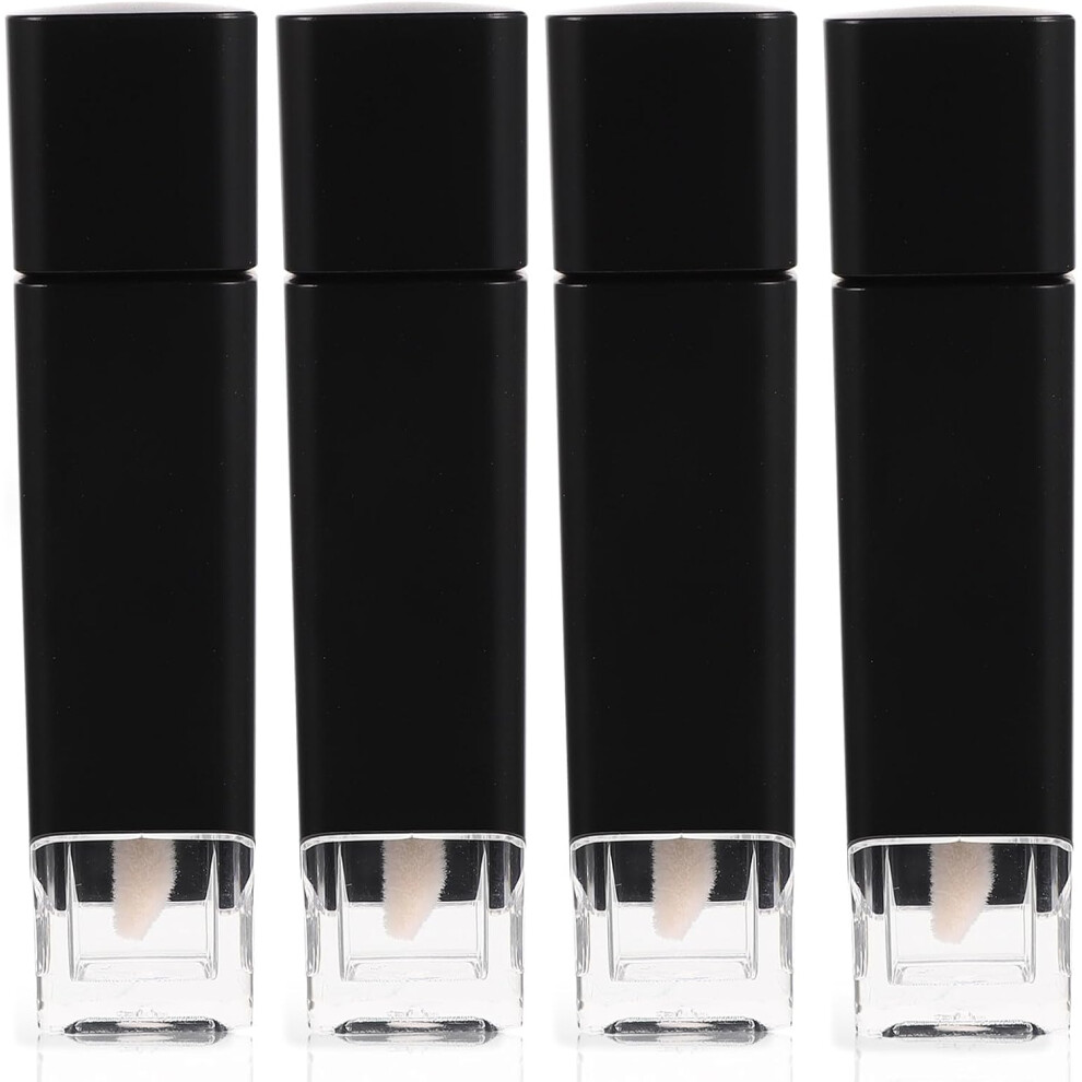 Hkhbjs Plastic Lip Gloss Tubes 4Pcs Refillable Empty Containers 5G Lid For Women Diy