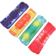 4er-Packung Batik-Sportstirnbänder für Fitness, Laufen, Yoga, Unisex, bequeme Haarbänder fürs Training