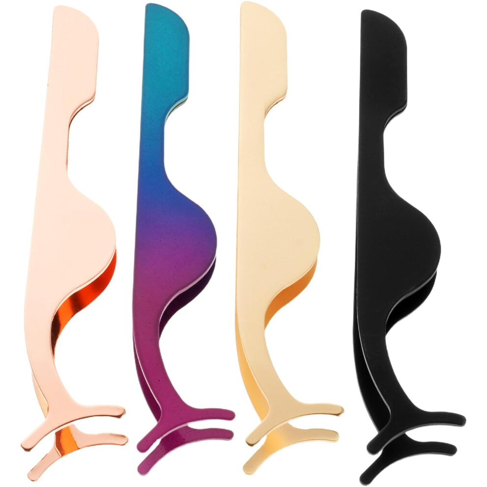 Hkhbjs 4Pcs Eyelash Curler Eyelash Tweezer Tool For Lash Application For Makeup Lash Lift