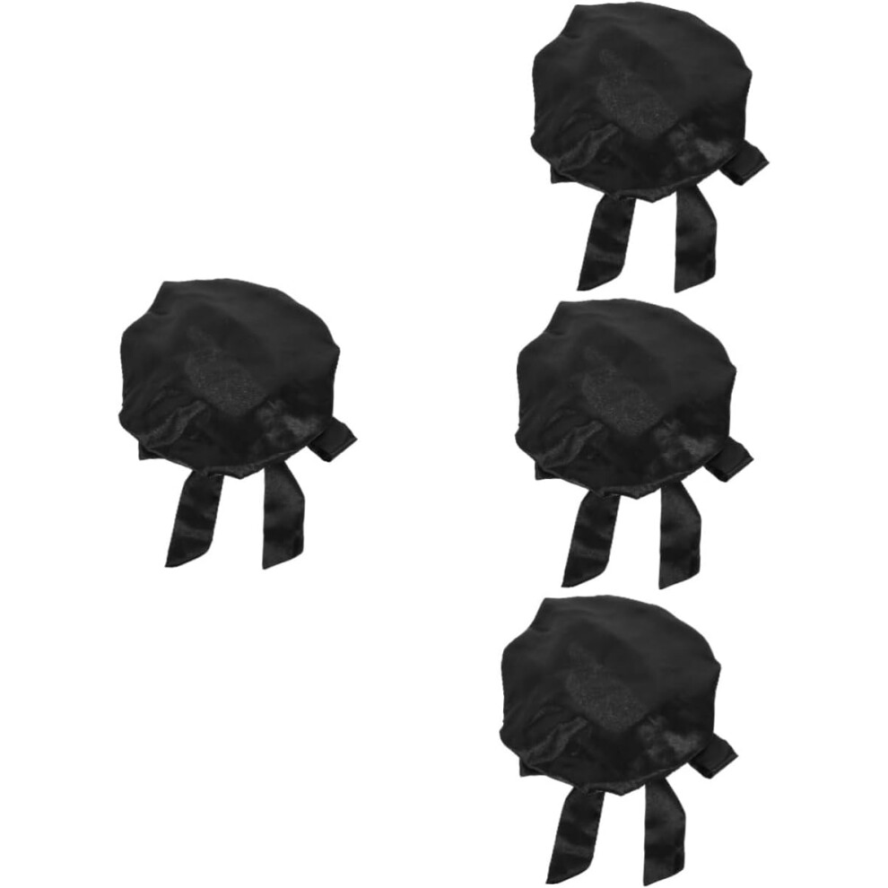 Hkhbjs 4Pcs Bowknot Showering Cap Bath Cap Decorative For Women Girl Satin Bonnet For Sleeping Large