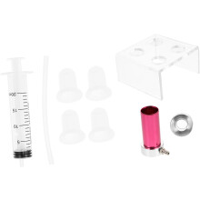 DIY-Lippenstiftform-Set aus Silikon mit 4 Löchern, Ständer und Aluminiumring – einfaches Entformen und Zubehör zur Lippenstiftherstellung