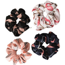 4 stk. flamingo-trykk elastisk hårstripe hårbånd unik hestehaleholder for kvinner og jenter spesielle anledninger