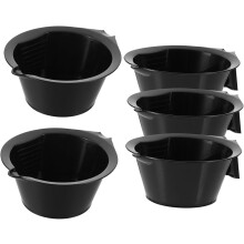 5 tazones para aceite de hornear, tazones para tinte de cabello de salón, para mezclar tinte de cabello casero, para uso en el hogar y en el salón.