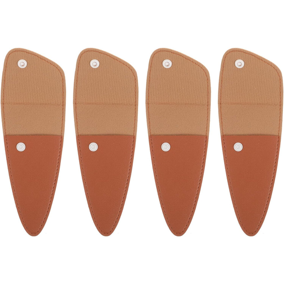 Hkhbjs 4Pcs Leather Scissor Covers Protective Sheaths For Hair Cutting Sewing Scissors Tool Safety Pouch Set