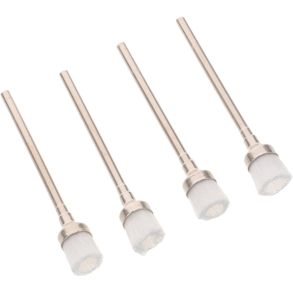 Hkhbjs 4Pcs Nail Dust Cleaning Brush Nail Polish Grind Drill Clean Brush Head For