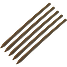 5-teiliges Set dunkelbrauner Haarstäbchen aus Holz im Vintage-Stil, gerade, spitz zulaufende Haarstäbchen für Damen