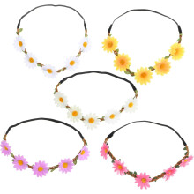 5er-Pack Margeritenblumen-Haarreifen für Damen, dekorative Haaraccessoires, leicht, für Hochzeiten, Partys und besondere Anlässe