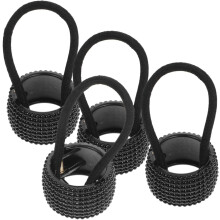 4 stk. hestehale hårbånd elastiske hårbånd for kvinner motetilbehør tykke holdere scrunchies