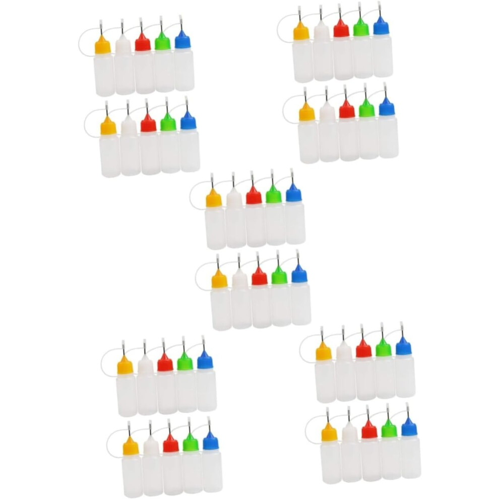 Hkhbjs 50Pcs Needle Tip Glue Bottle For Acrylic Painting Glue Applicator Bottles For Diy Crafts Precise Droppers