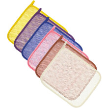 6 bucăți de lavetă exfoliantă pentru corp din nailon dublu strat, lavetă de baie, lavetă de spălat