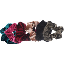 6pcs Velvet Hair Scrunchies Bands for Women Girls Decorative Vintage Hair Ties High Elasticity for Ponytails for Parties Daily Use