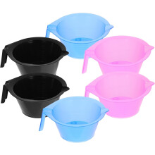 6-delige haarverfset met kom, borstel en schalen voor professioneel gebruik in de salon. Gemaakt van ABS-materiaal. Kleur willekeurig.