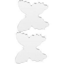 5 Stück Mini-Schmetterlingsförmige, selbstklebende Taschenspiegel-Aufkleber für die Handyrückseite – ideal zum Auffrischen des Make-ups.