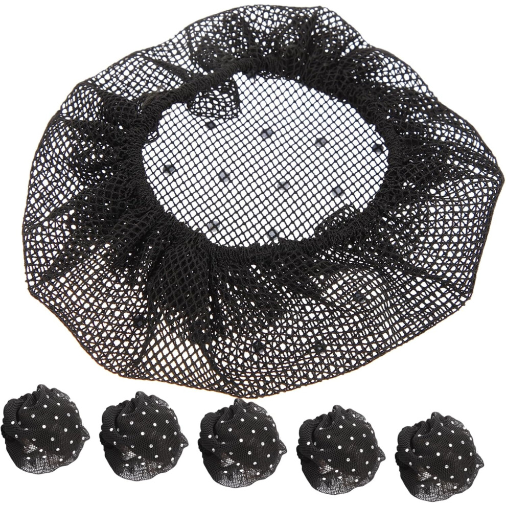 Hkhbjs 6Pcs Hair Net For Bun Women's Hair Accessories Elastic Mesh For Buns And