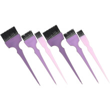 6 peines para teñir el cabello en tonos rosa y morado, pincel aplicador de tinte práctico para el hogar, salón o barbería.