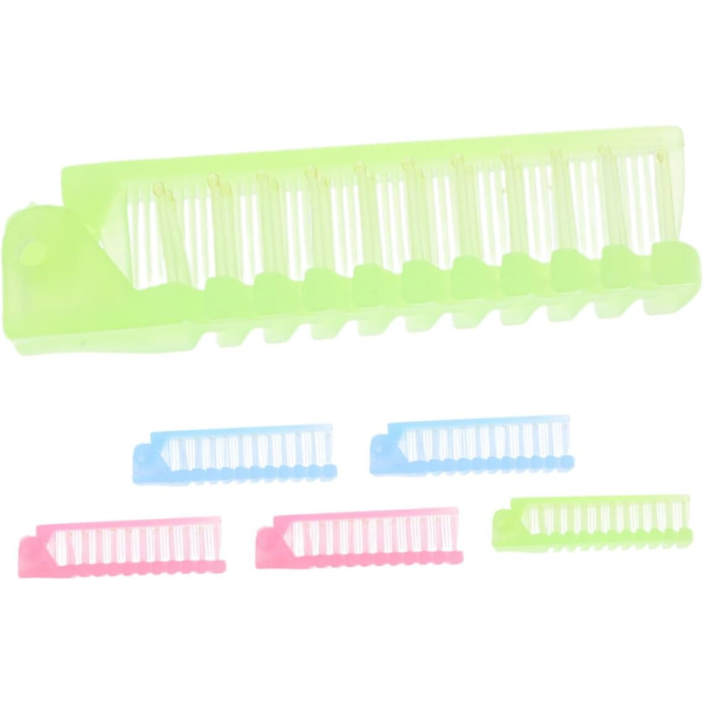 Hkhbjs 6Pcs Static Folding Hair Brush Travel Hair Brush Portable Folding Comb Detangling For Women