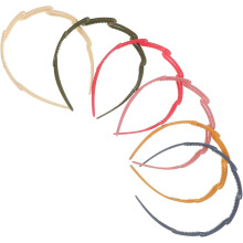 6er-Packung mattierte Haarbänder, Haaraccessoires für Damen und Mädchen, lockere Haarbänder zur Dekoration