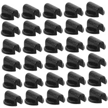 500pcs Plastic Buckles DIY Hair Rope Girls Accessories Craft Supply Ponytail Holder Clips Headwear Fixing Materials