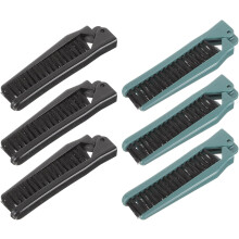 6er-Pack faltbare, doppelseitige Haarkämme für Locken und Styling, für Damen und Herren, leicht zu transportieren für den täglichen Gebrauch