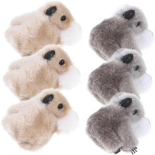 6er-Pack Plüsch-Koala-Haarspangen, Cartoon-Haarspangen, Pony-Haarnadeln, dekorative Mädchen-Kopfbedeckungen für die Schule