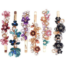 6er-Pack Haarnadeln mit Blumenmuster, Metall-Haarspangen, Haaraccessoires für Mädchen