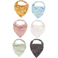 6er-Packung florale Kopftücher für Damen, elastische Bandana-Stirnbänder mit kleinen und großen Blumenmustern