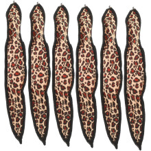 6 stk. leopardhårruller for bølgete krøller, varmefritt krøllverktøy for kvinner, myke svampklips for design og styling