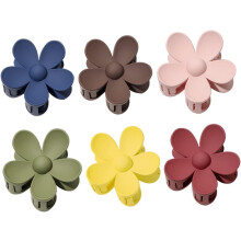 6er-Pack Haarnadeln mit Blumenmuster, zarte Haarspangen, große Haarclips für Damen, Haarstyling-Accessoires