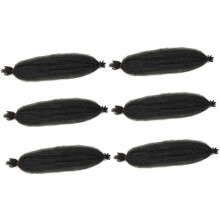 6er-Pack lange, synthetische, gedrehte Perücken, lockige Haarverlängerungen für Frauen und Mädchen im Afro-Stil für den Alltag
