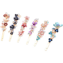 6er-Set Haarspangen mit Strassblumen für Damen