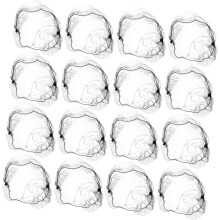 60 stuks onzichtbare haarnetjes van mesh voor knotjes, elastische haarnetjes voor vrouwen en meisjes