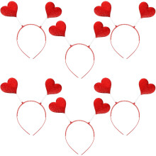 6er-Set Herz-Haarbänder – Hübsche Haaraccessoires für Valentinstag, Festivals und Partys