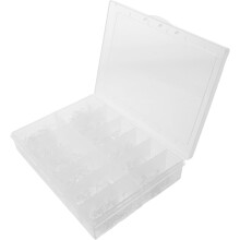 600 stuks korte vierkante nageltips voor acrylnagels, geschikt voor thuisgebruik en in de salon. Extra kort ontwerp voor acrylnagels.