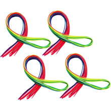 60 pezzi di trecce colorate per capelli, accessori in tessuto con stile alla moda e confezione regalo per feste e lavori fai da te.