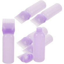 stuks Haarverfflesjes met applicator en kam, kappersgereedschap, oliedispenser voor het aanbrengen van verf op de haarwortels.