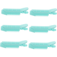 6-teiliges Set Lockenstab-Former, Volumen-Ansatzclips, selbstklebende Clips, Haarstyling-Roller für mehr Volumen am Haaransatz