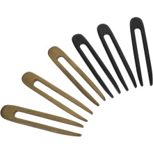handgefertigte Haarnadeln aus Holz, Vintage-Stil, U-förmig, für Damen und Mädchen, sicherer Halt für Haarknoten und Chignons