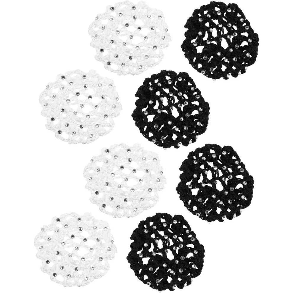 Hkhbjs 8Pcs Hair Nets For Women Bun Covers High Elasticity Invisible Mesh