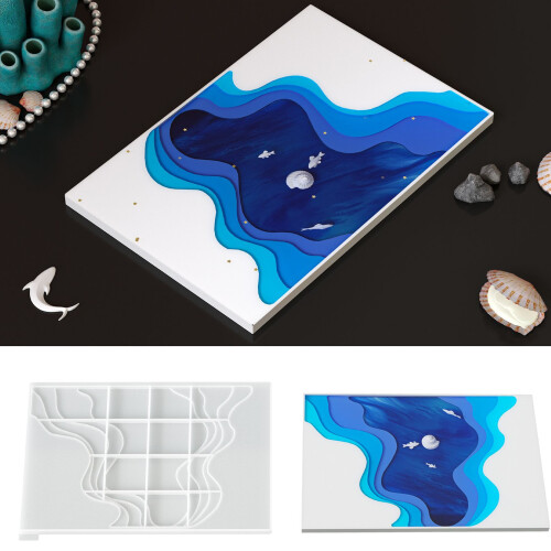Irregular Silicone Molds Heat Resistant Easy Demolding Resin 1