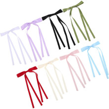 8er-Pack Haarspangen mit Quasten, Schleifen und rutschfesten Entenschnabelclips – leichte, verstellbare Haarspangen
