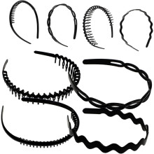 8er-Pack rutschfeste Stirnbänder für Damen, geeignet für Sport, Haarwäsche und Gesichtspflege