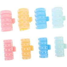 8 Stück Lockenwickler aus Kunststoff, nicht hitzebeständig, für langes Haar, DIY-Styling-Clips für Damen