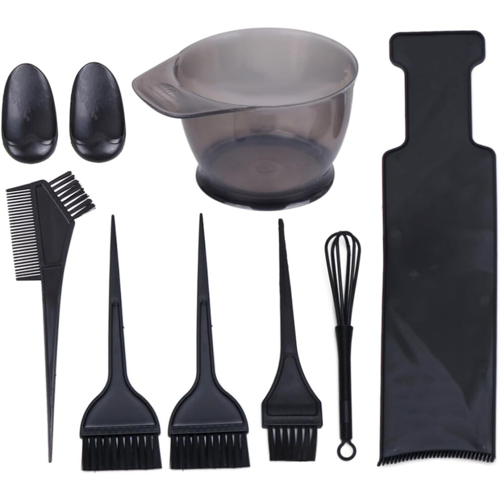 Hkhbjs 8Pcs Hair Coloring Kit Diy Hair Dye Bowl Comb Brush For Barber Hairdresser