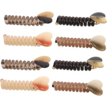 8 elastici per capelli a treccia a bolle per donne e ragazze, elastici per capelli a cordino telefonico